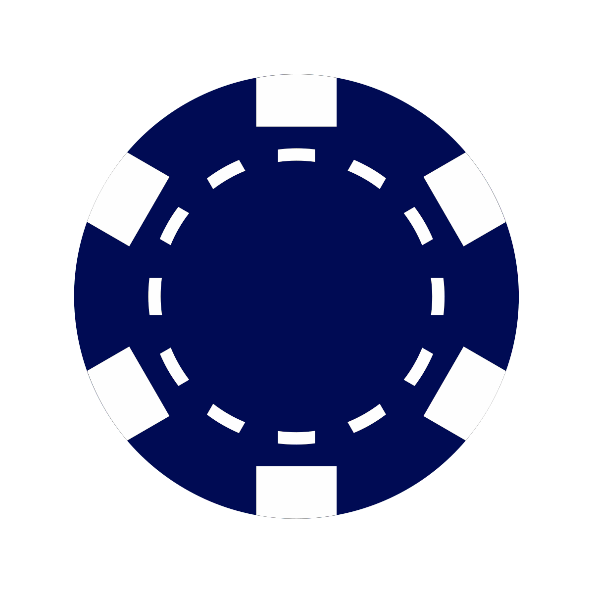 blue casino chip